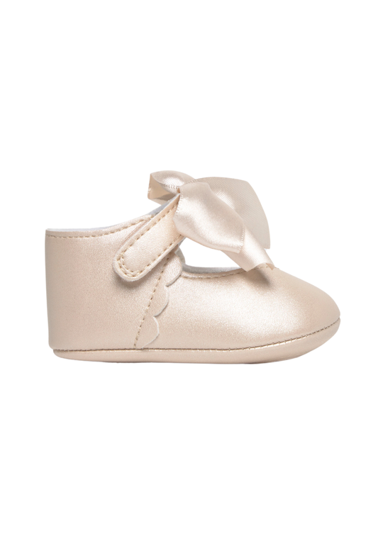 Balerini Bej cu Funda Saten 9090 Mayoral