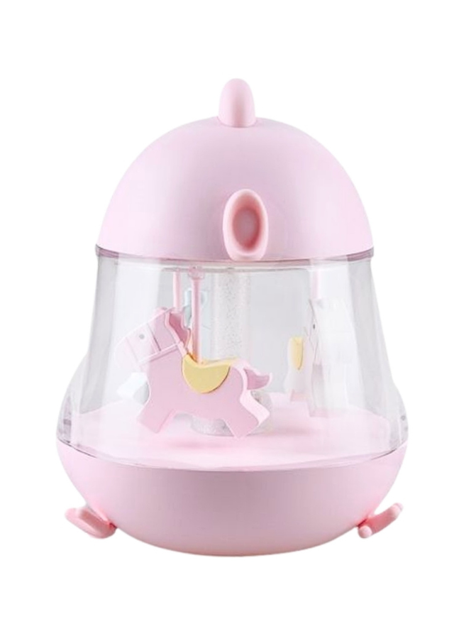 Lampa de Veghe Carusel Roz cu Sunete 52-0027 Rabbit & Friends - Camera Bebelusului