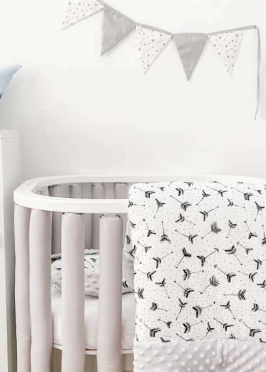 Set of 6 Gray Individual Protections for Dada&amp;Rocco Bed Rails