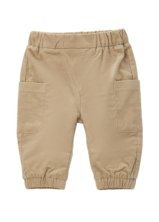 Pantaloni Lungi Bej cu Buzunare Laterale pentru Baieti 3.H629.00 – Minibanda