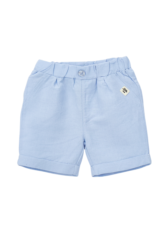 Blue Linen and Cotton Shorts 4.G170/00 iDO