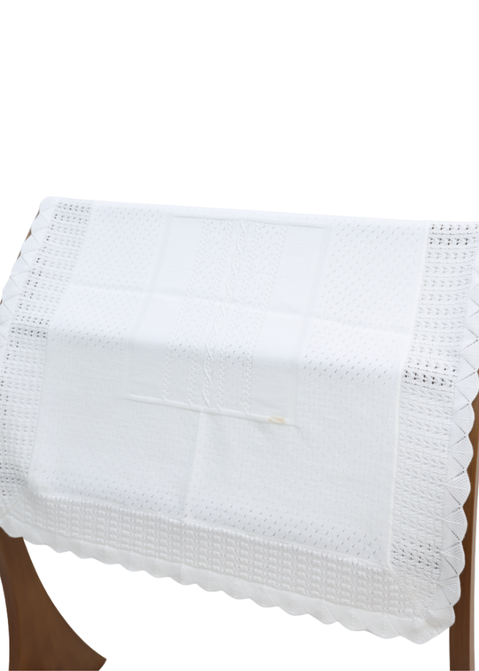 Pled Tricotat Alb 6394 Leo King