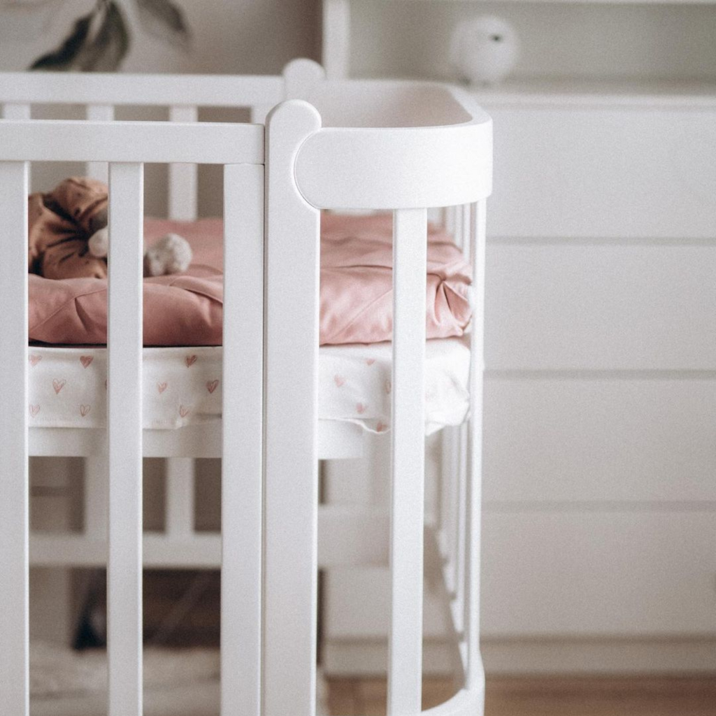 Nika Convertible Crib 5 in 1 White with Thick Bars 60x95/120cm Ingvart 