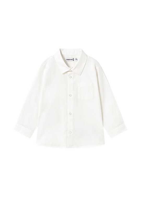 Mayoral White Long Sleeve Shirt 124