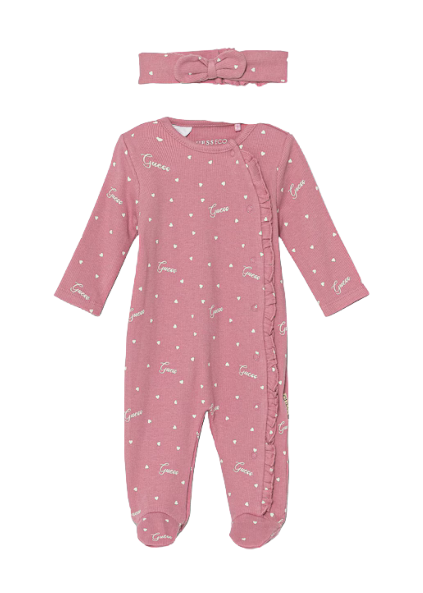 Salopeta Lunga Frez cu Imprimeu Inimi cu Bentita S5YG11 KBZP4 PG99 Guess