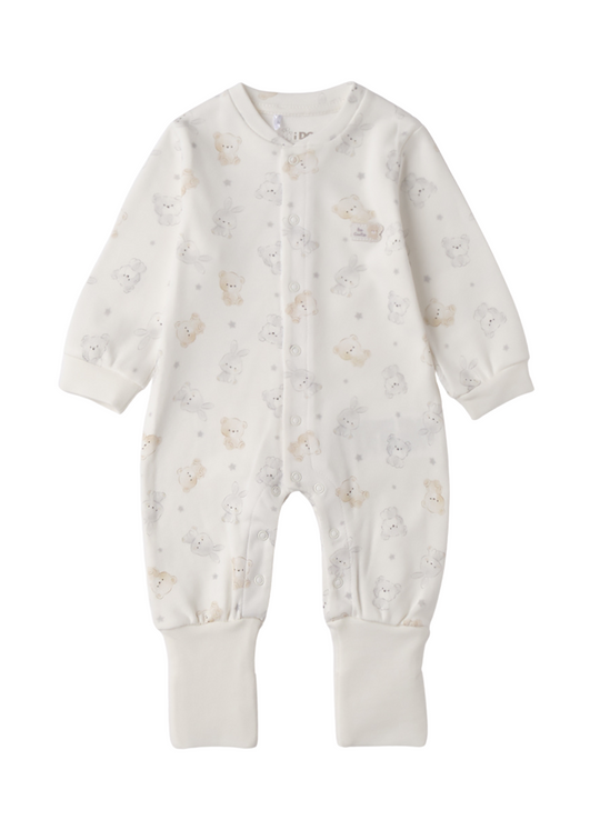 Salopeta Lunga Crem cu Imprimeu Ursi 4.F138/00 iDO