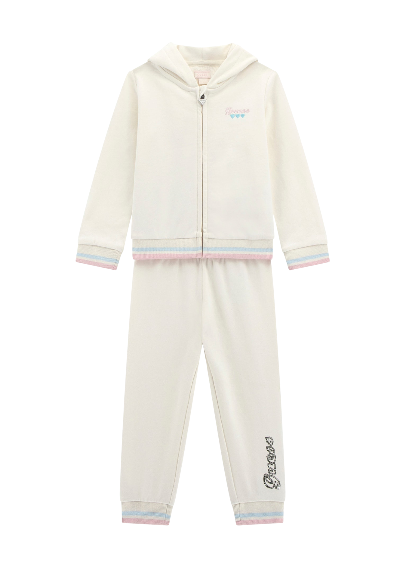 Trening 2 Piese din Bumbac Crem K5YG00 KA6R4 G012 Guess