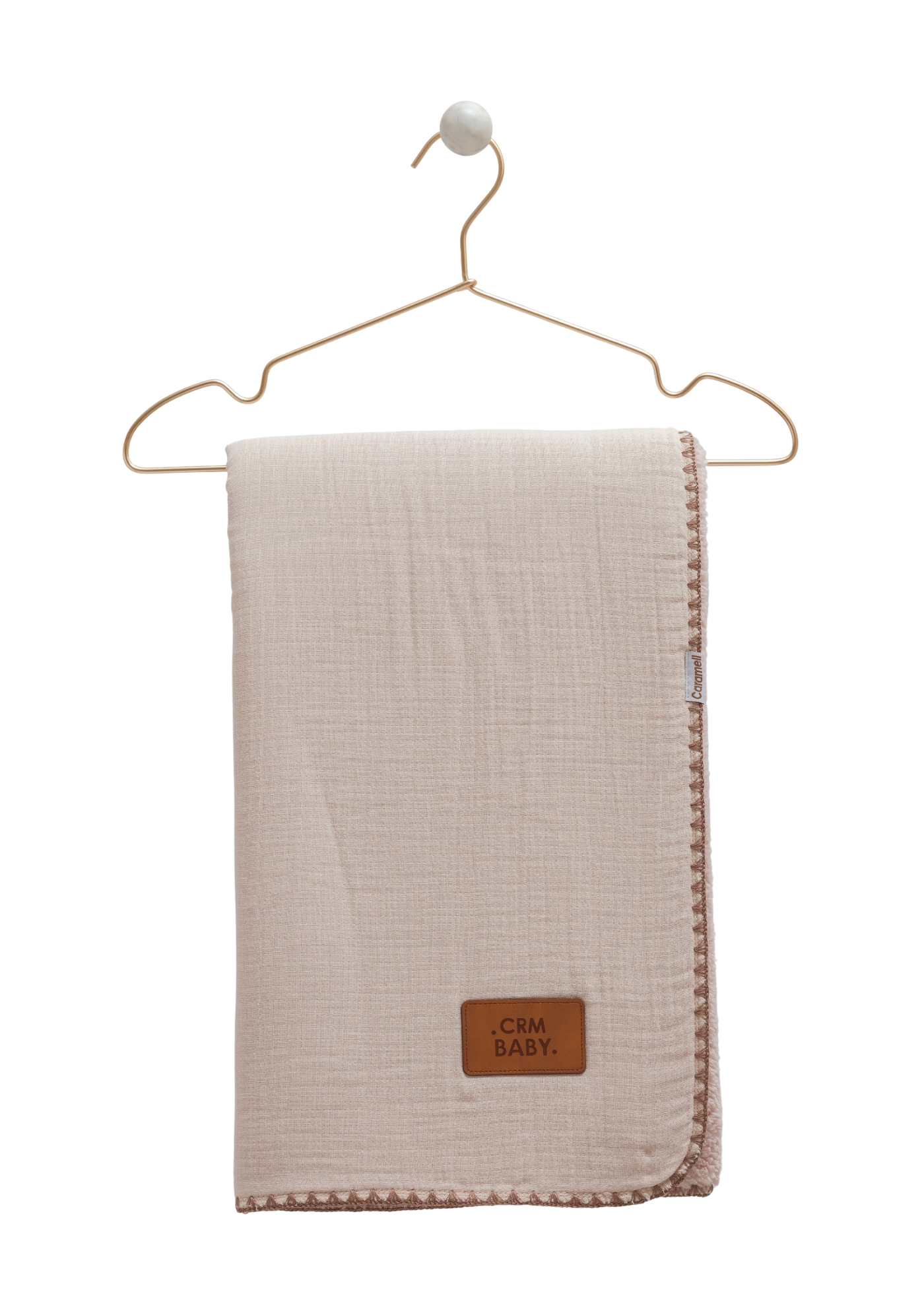 Patura Calduroasa Roz Pudra din Muselina si Plus BTE2119 85 x 90 cm Mell Sweet Baby