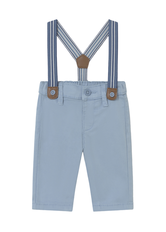 Pantaloni Lungi Bleu cu Bretele 1596 Mayoral