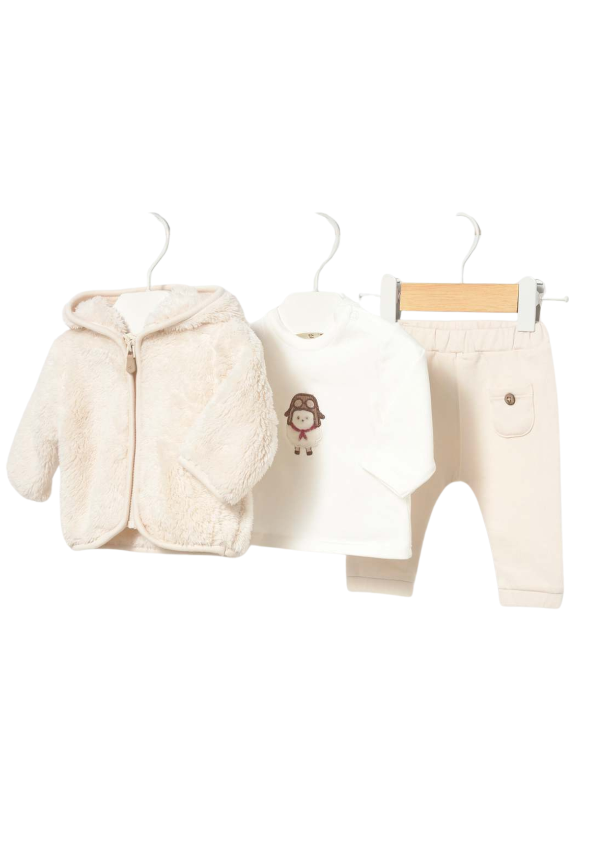 Trening 3 Piese Crem cu Hanorac din Plus 2670 – Mayoral