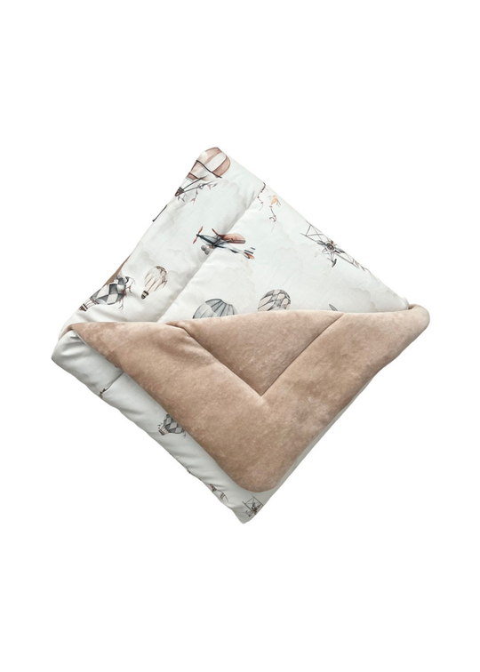 Patura Matlasata M Bej Flying Rocco – 80x120 cm – 1060-1004 – Dada&Rocco