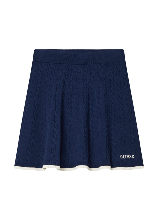 Guess navy knitted midi skirt art J6RD22 Z4652 G7R1