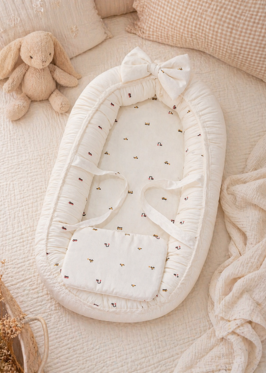 BabyNest Crem Imprimeu Masini Constructii AnneBebe