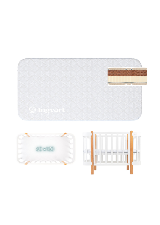 Saltea Mare Cocos+Spuma Pentru Patut Smart – 60x120 cm – Ingvart