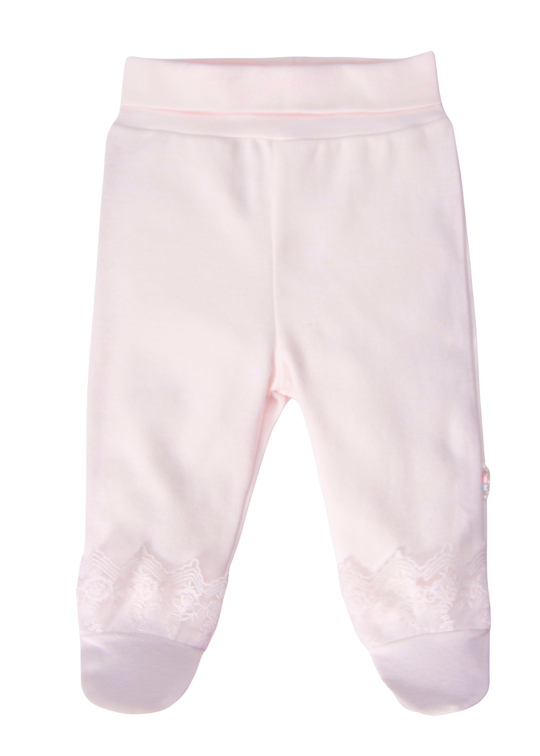 Pantaloni cu Botosei Roz cu Dantela Pretty Girl T4475 – Bebetto