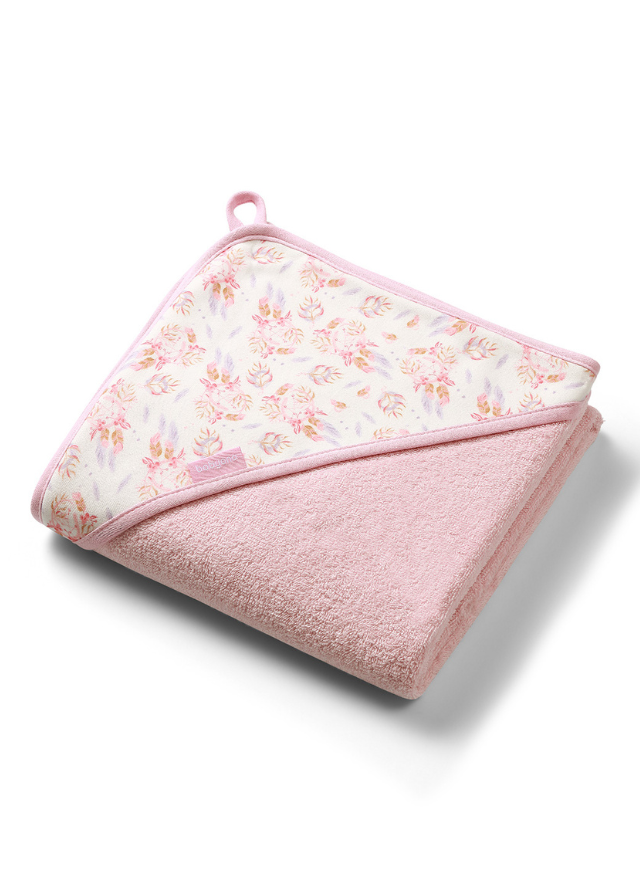 Prosop cu Capison Roz din Bumbac 100X100 cm 1552/01 BabyOno