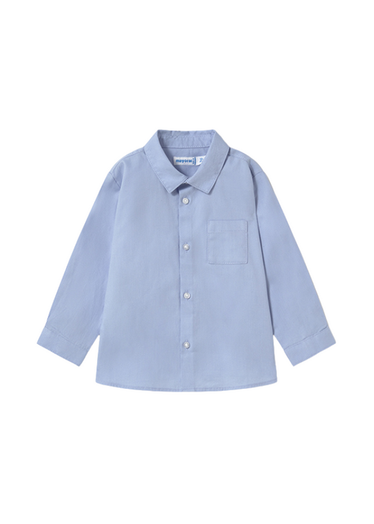 Mayoral Blue Long Sleeve Shirt 124