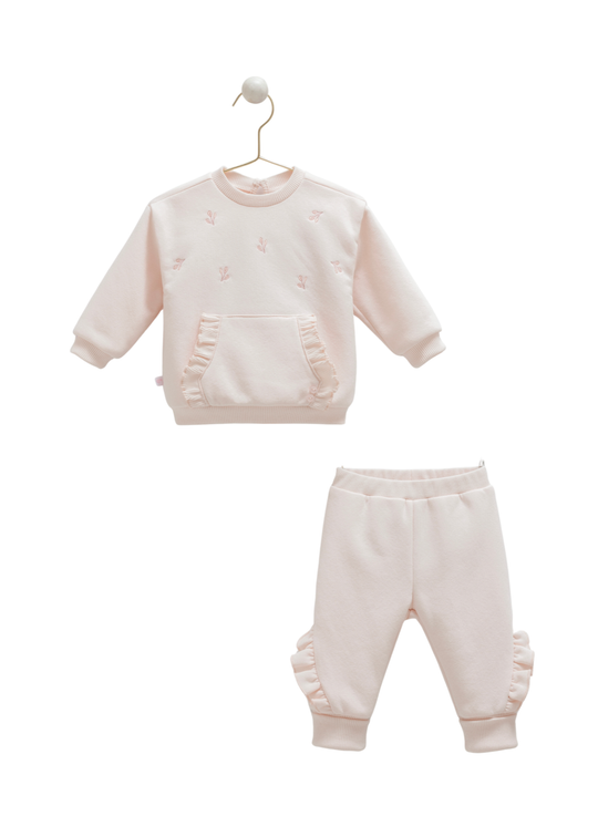 Trening 2 Piese Roz Interior Pufos TKK2166 Mell Sweet Baby