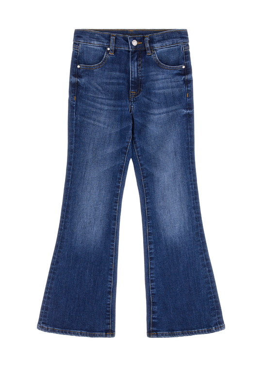 Pantaloni Lungi Denim Evazati Bleumarin Inchis J3YA03 D52V0 ILYW Guess