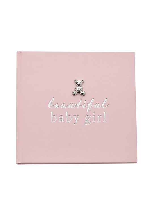 Album Foto Roz cu Accesorii Argintate Beautiful Baby Girl CG1019 Bambino