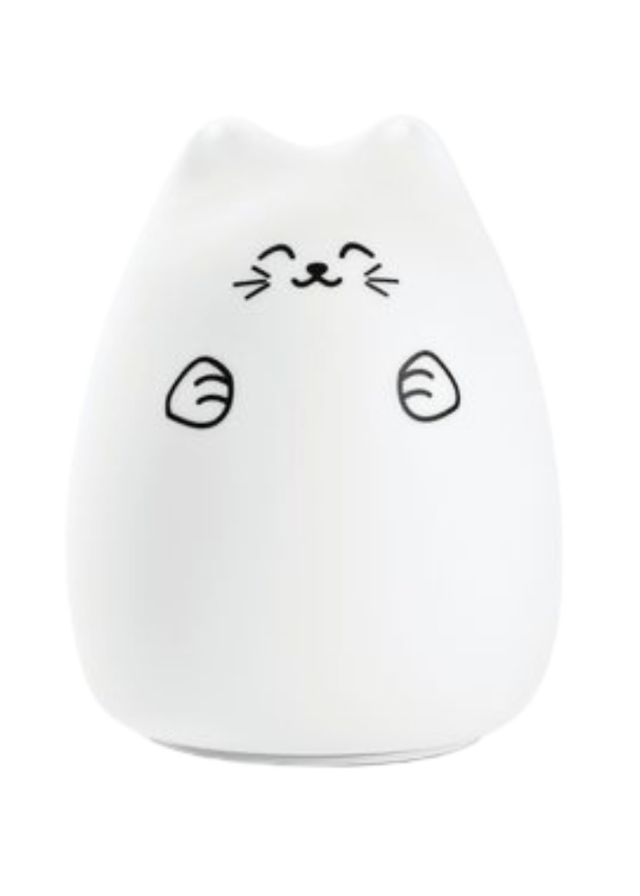 Lampa de Veghe din Silicon Pisica Alba cu Micro-USB 52-008 Rabbit & Friends - Camera Bebelusului