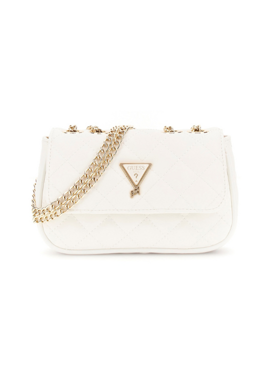 Cream Rectangular Bag with Gold Chain J5YZ17 WGT10 G012 Guess