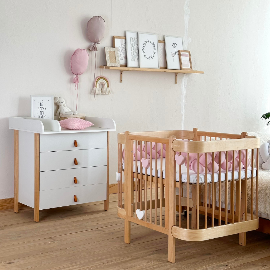 Ingvart Scandi Dresser with Changing Table 
