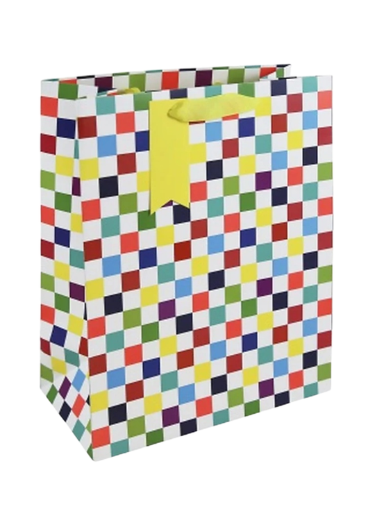 Punga Cadou cu Patratele Colorate SDE 401M Gift Design