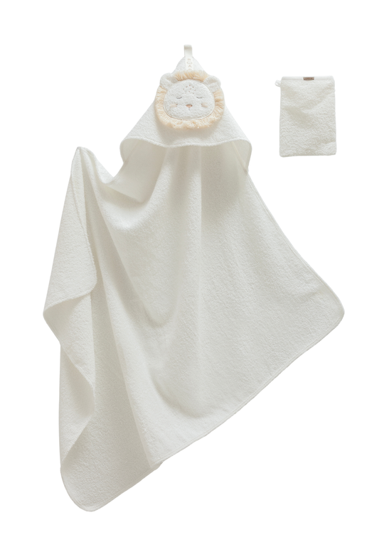 Prosop din Bumbac Crem cu Capison Leu BSE2489 Mell Sweet Baby