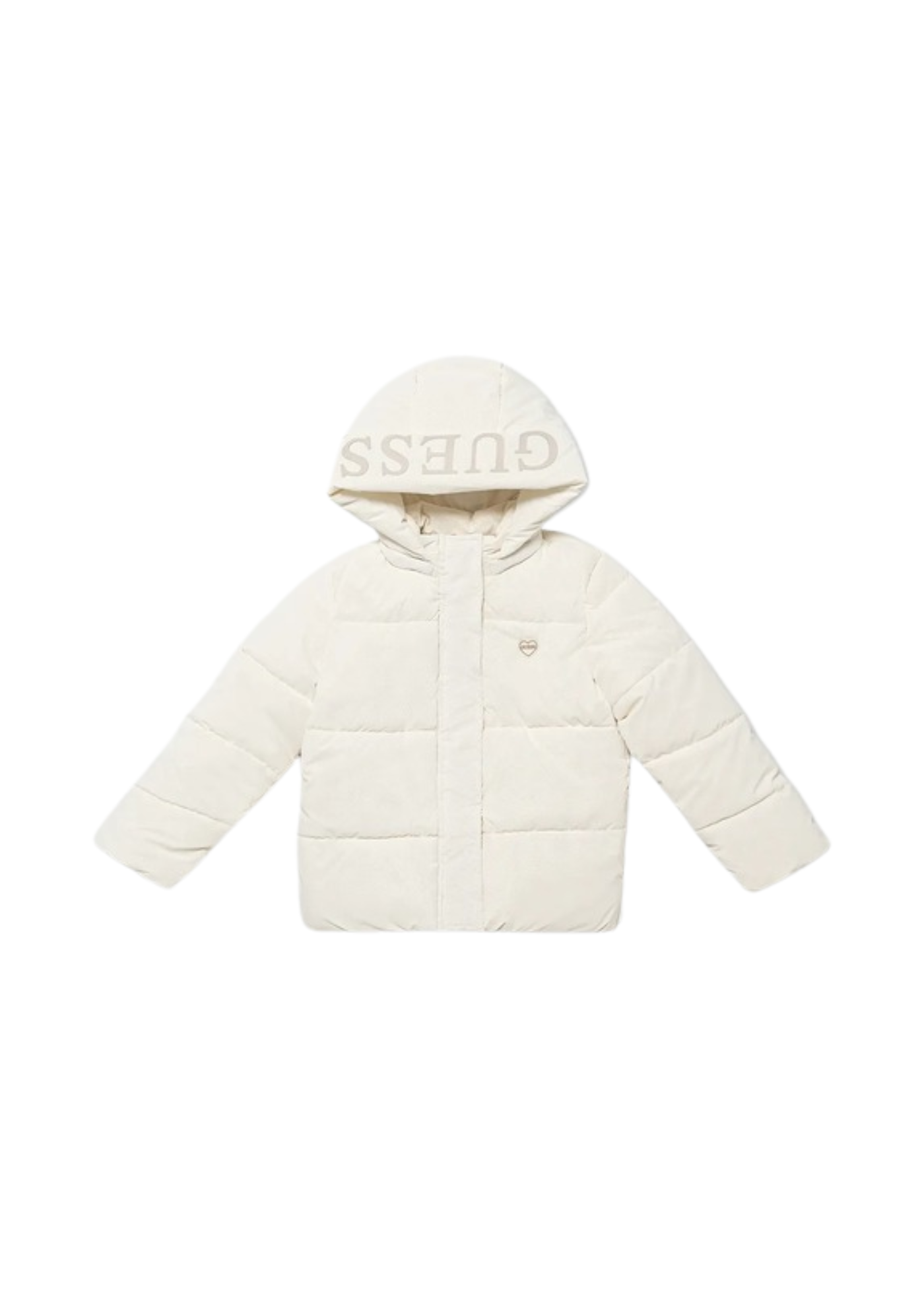 Geaca Matlasata Crem din Fas cu Gluga K5BL04 WGIW0 G012 Guess