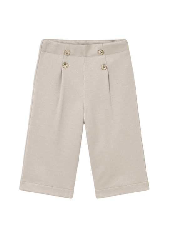 Beige Twill Long Pants with Gold Buttons 2588 Mayoral