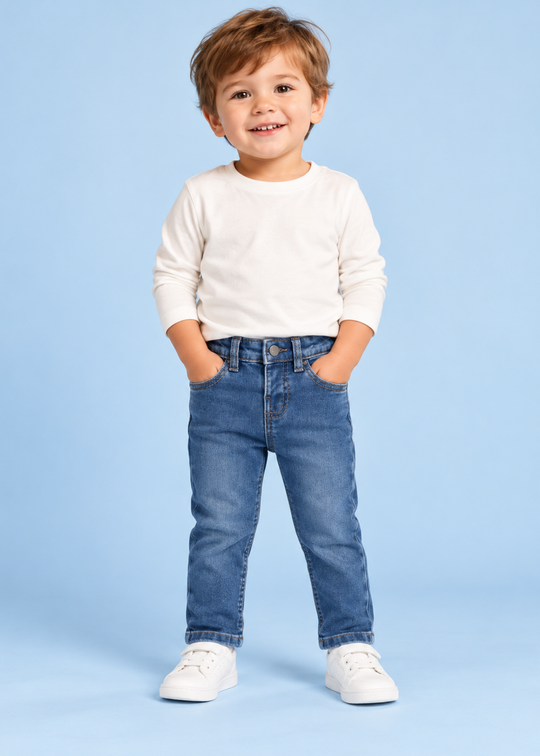 Blugi Bleu cu Croiala Skinny pentru Baieti 2547 – Mayoral