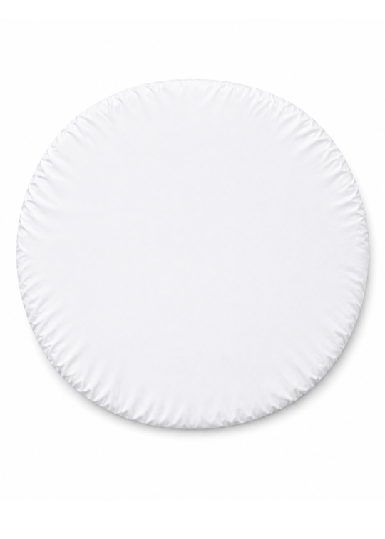 Cearceaf Alb Patut Rotund Smart (72x72) AnneBebe