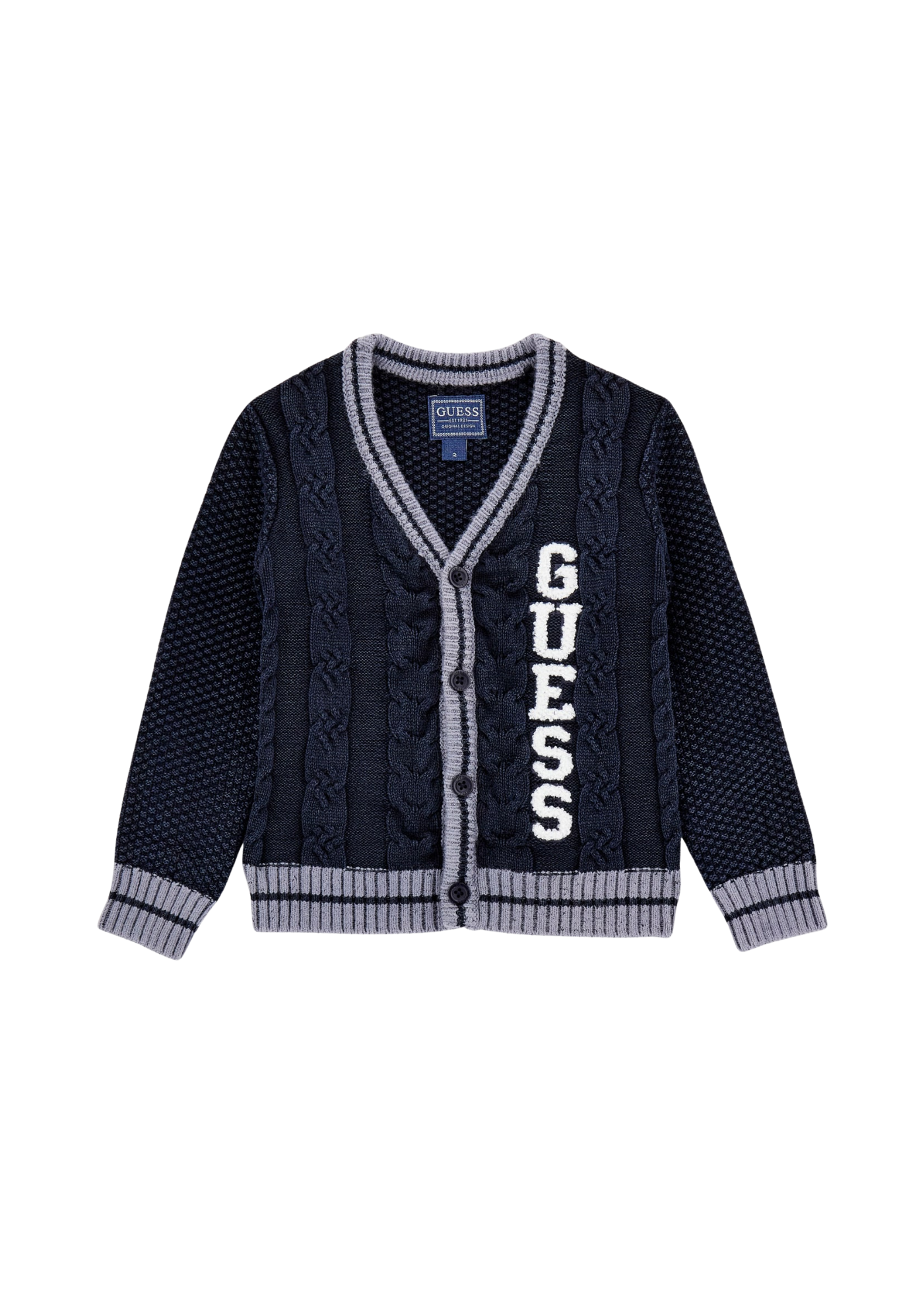 Cardigan Bleumarin cu Nasturi N5YR04 Z3FE0 G7V2 Guess