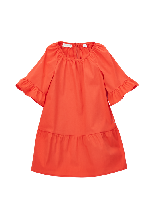 Rochie cu Maneca Scurta Corai 0.G365/00 Sarabanda