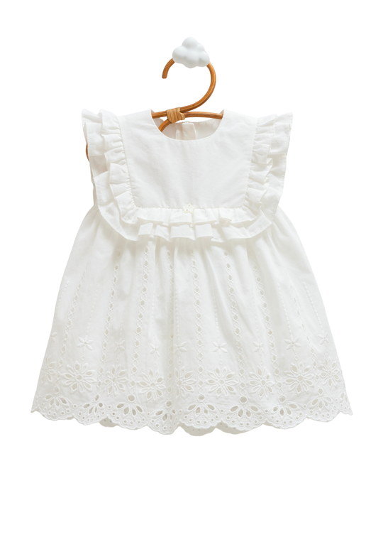 Rochie Ivory Bumbac Broderie Sparta Soft lace JIK2373 Mell Sweet Baby