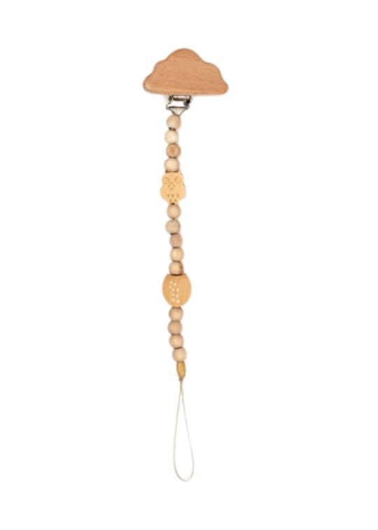 Organic Wooden Soother Holder with Cloud CSYA1000 Baby Cosy