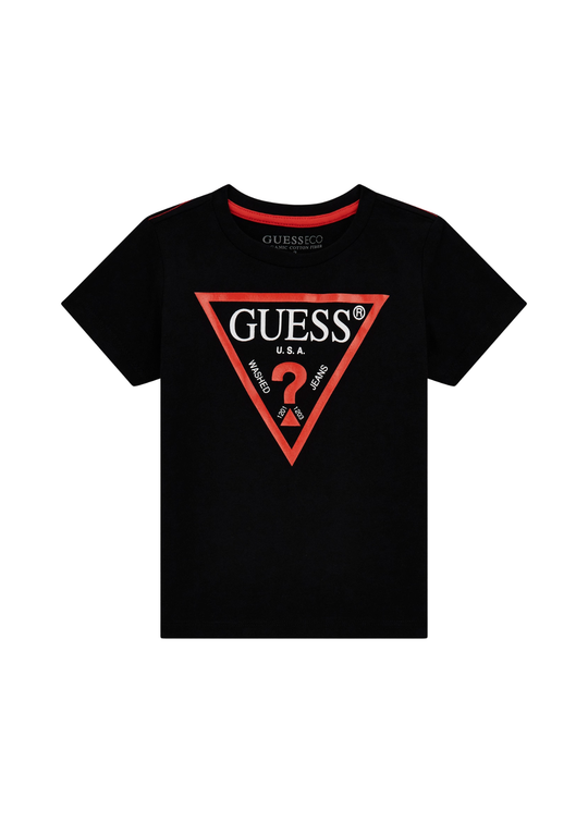 Guess Black Triangle Logo T-Shirt N73I55 K8HM0 JBLK