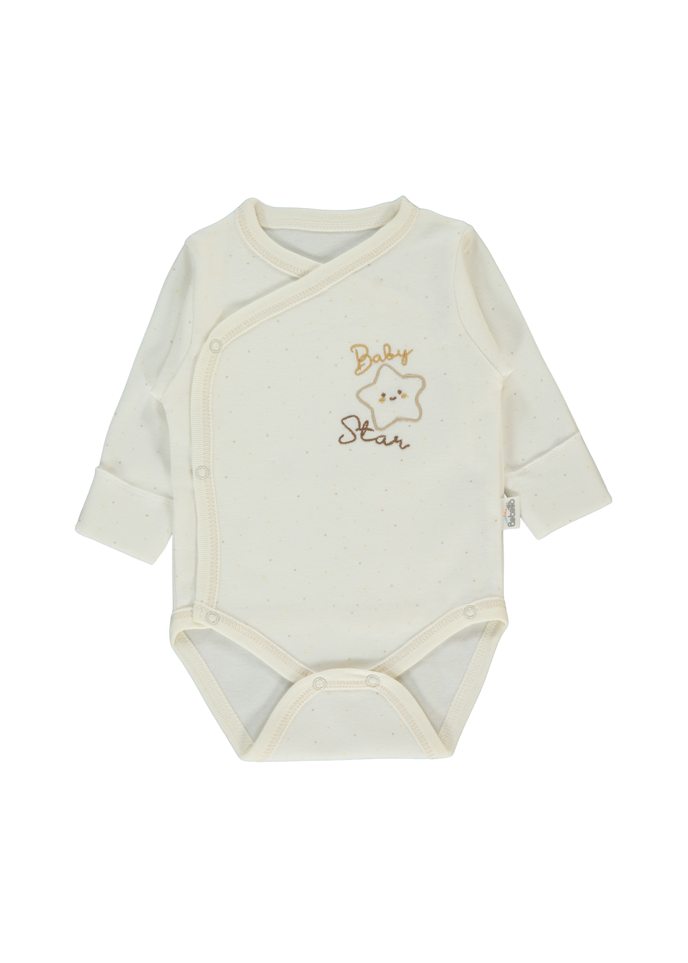 Body Bej cu Maneca Lunga cu Stea T4042 Bebetto