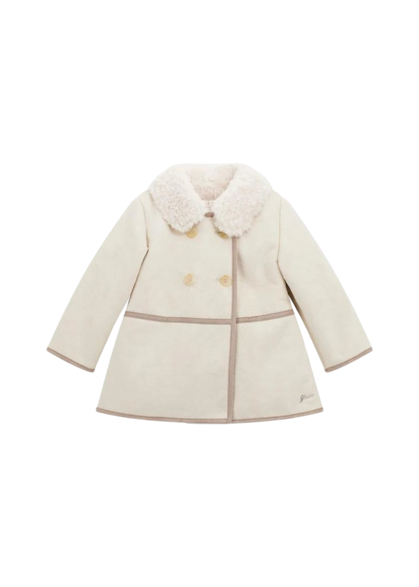 Palton Crem Stil Cojoc K5BL02 WHGN0 G1F7 Guess