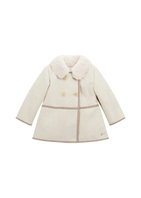 Palton Crem Stil Cojoc K5BL02 WHGN0 G1F7 Guess