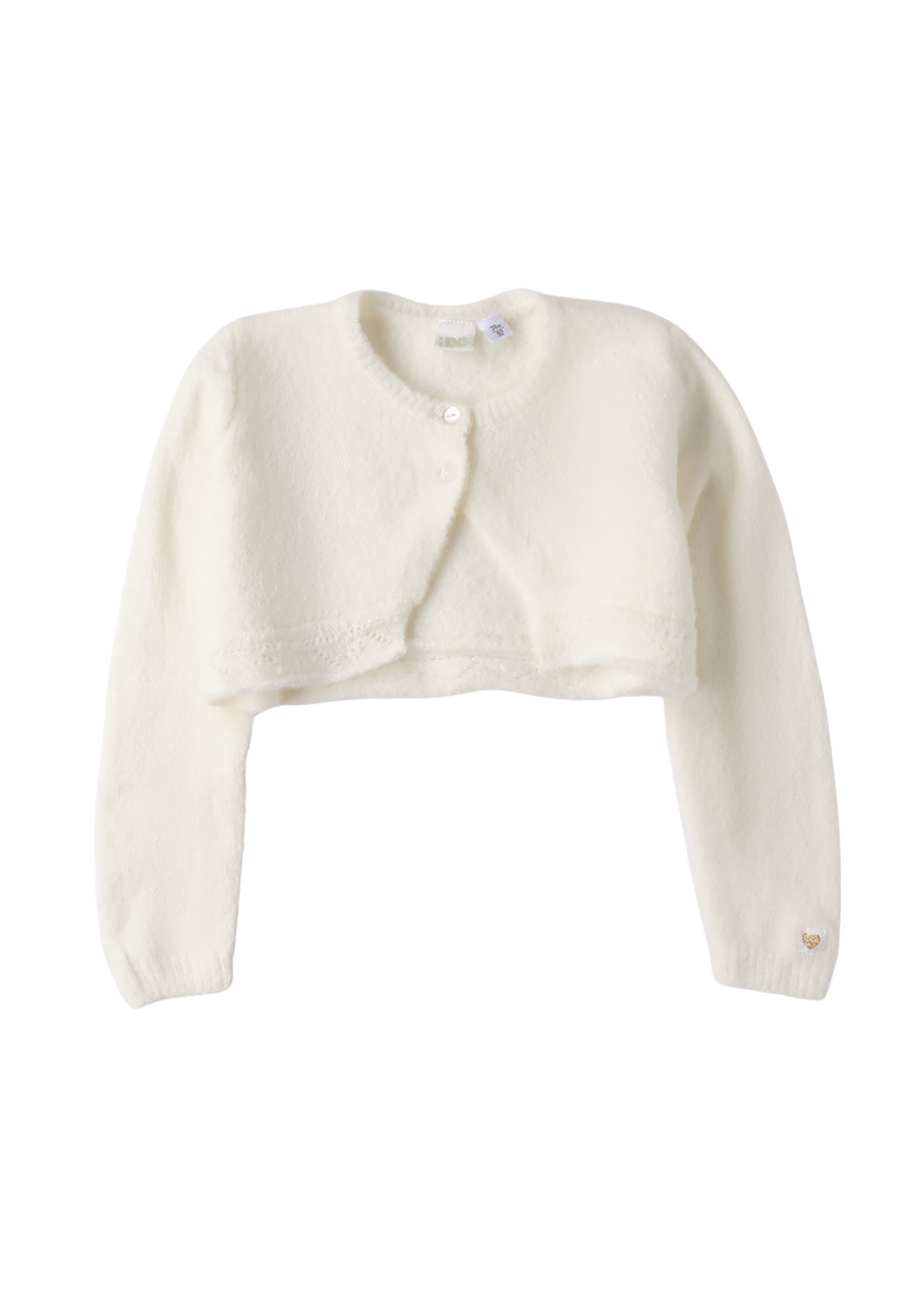 Cardigan Tricotat Crem Pufos 4.F125/00 iDO