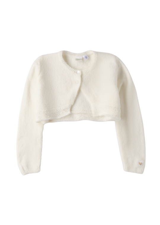 Cardigan Tricotat Crem Pufos 4.F125/00 iDO