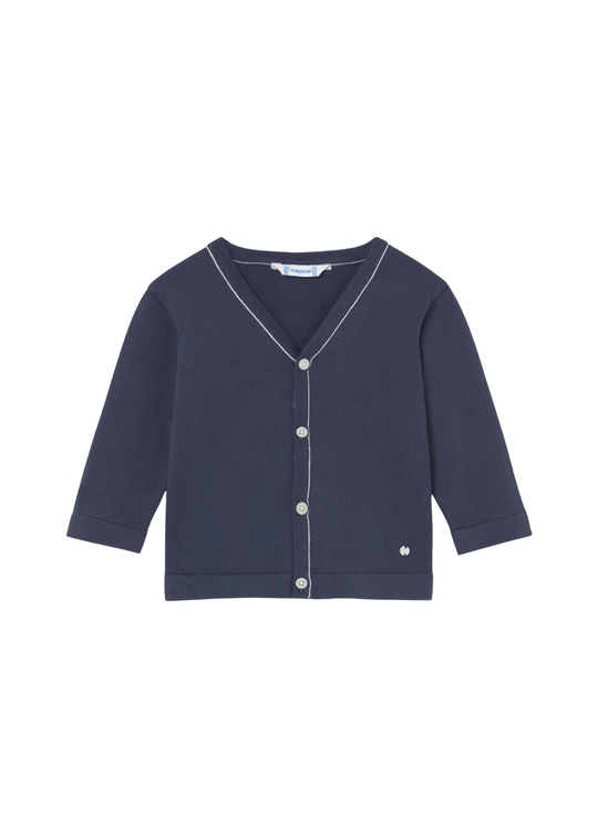 Cardigan Bleumarin cu Guler in V 1310 Mayoral