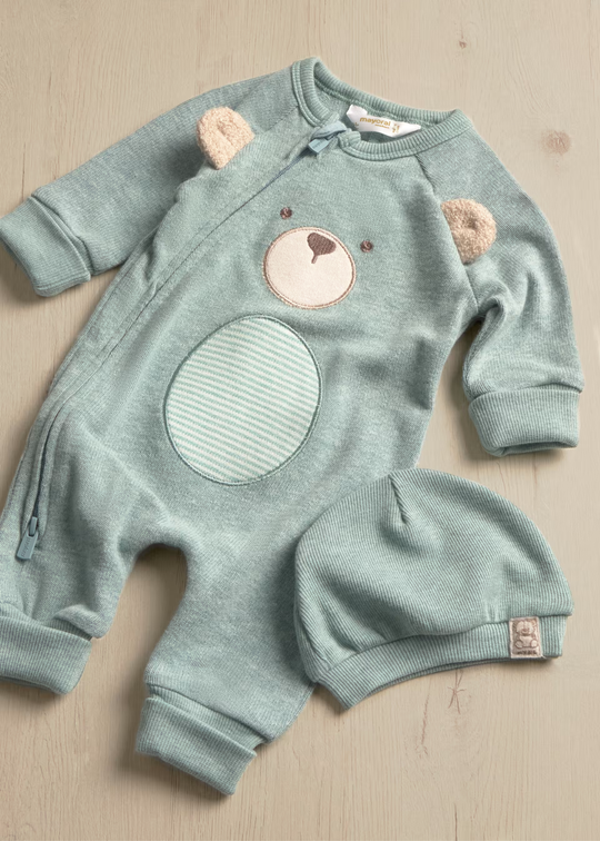 Pijama Intreaga cu Caciula Verde pentru Baieti 2659 – Mayoral