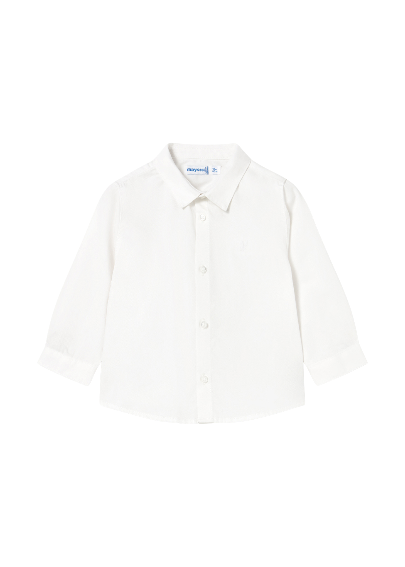 Camasa Basic Alba cu Maneca Lunga 124 Mayoral