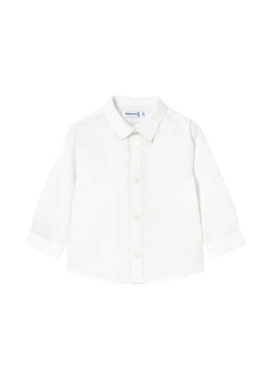 Camasa Basic Alba cu Maneca Lunga 124 Mayoral