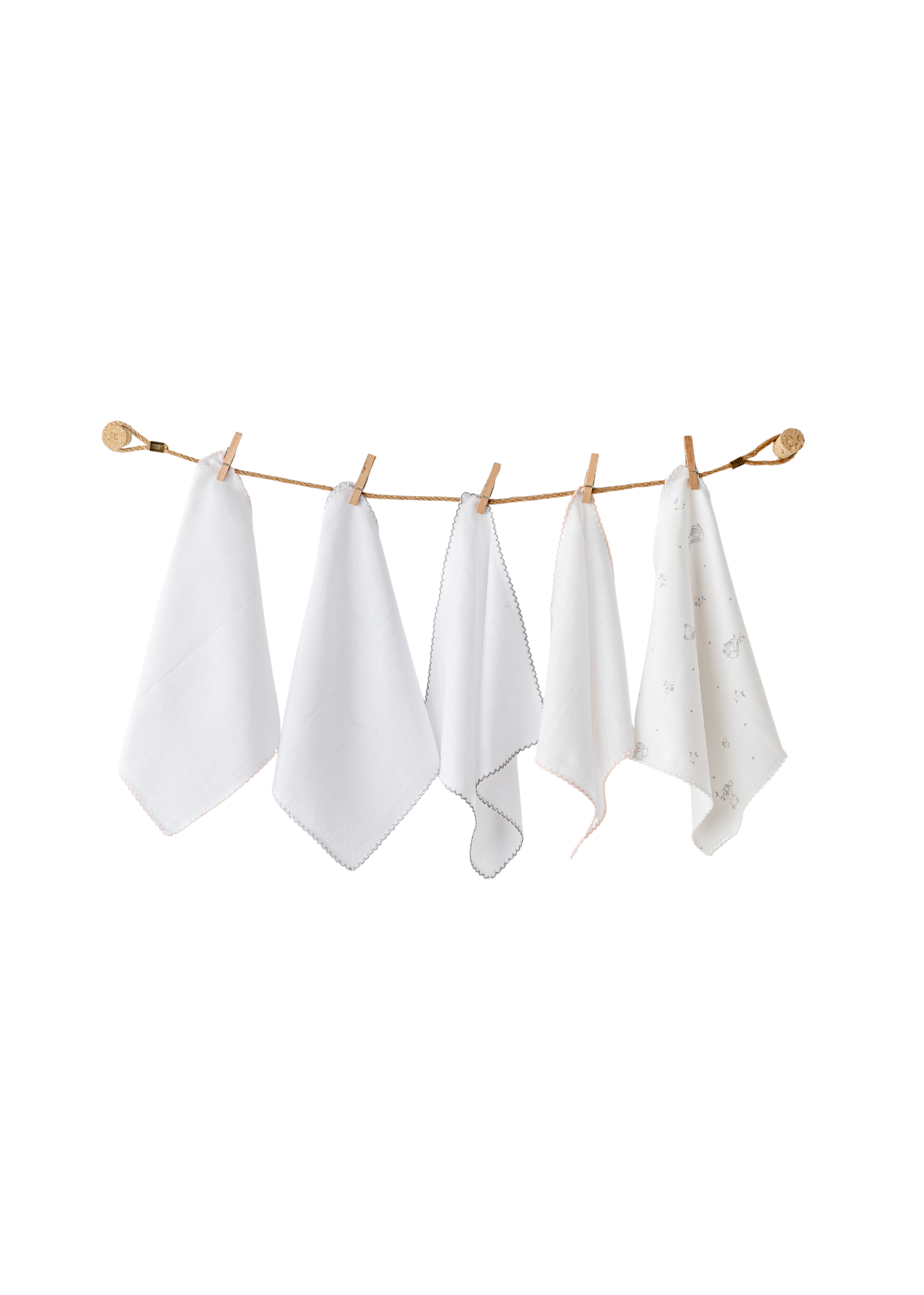 Set 5 Batiste Crem cu Iepuri AC25641 Andywawa