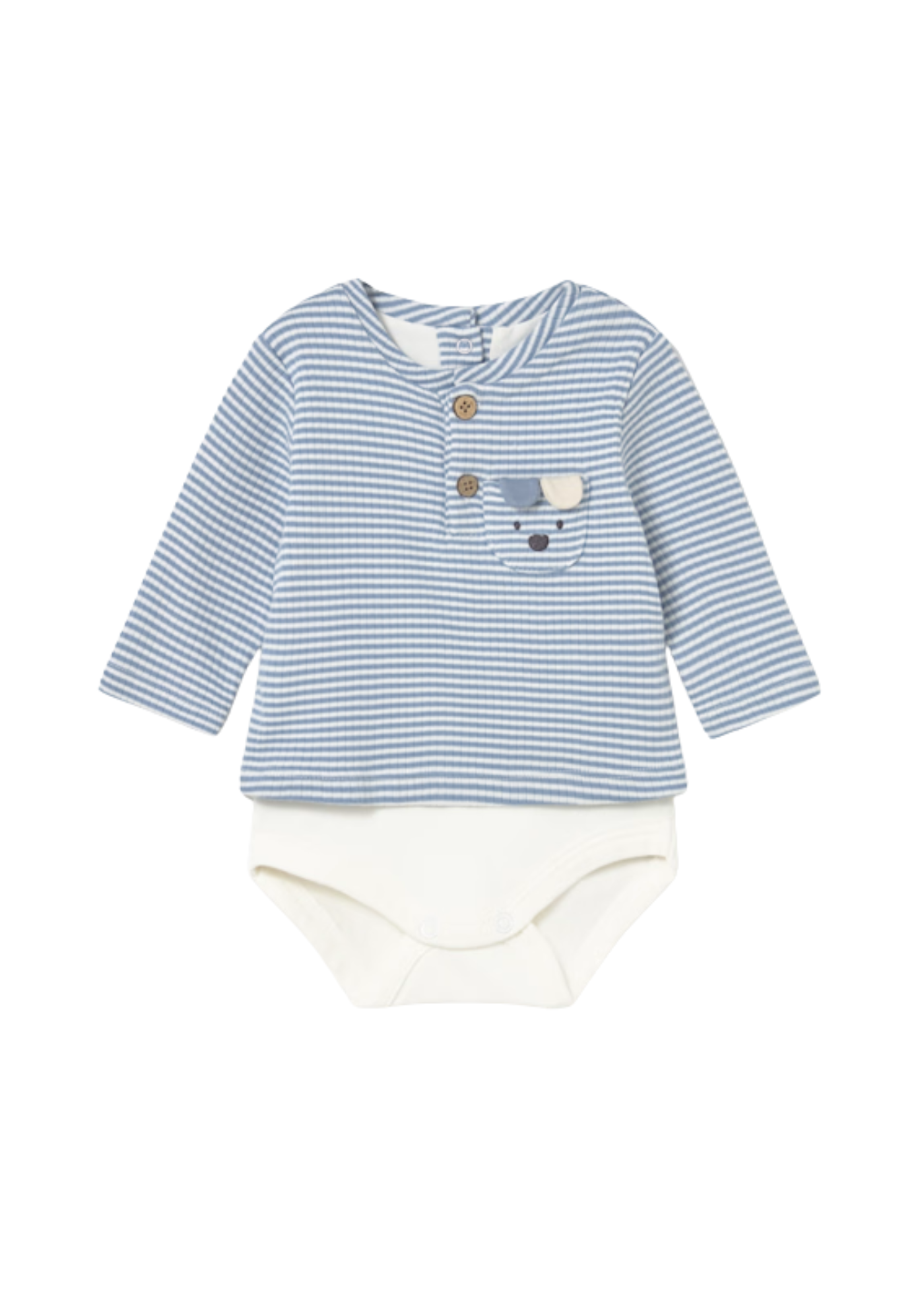 Body cu Dungi Albastre Maneca Lunga 2728 Mayoral