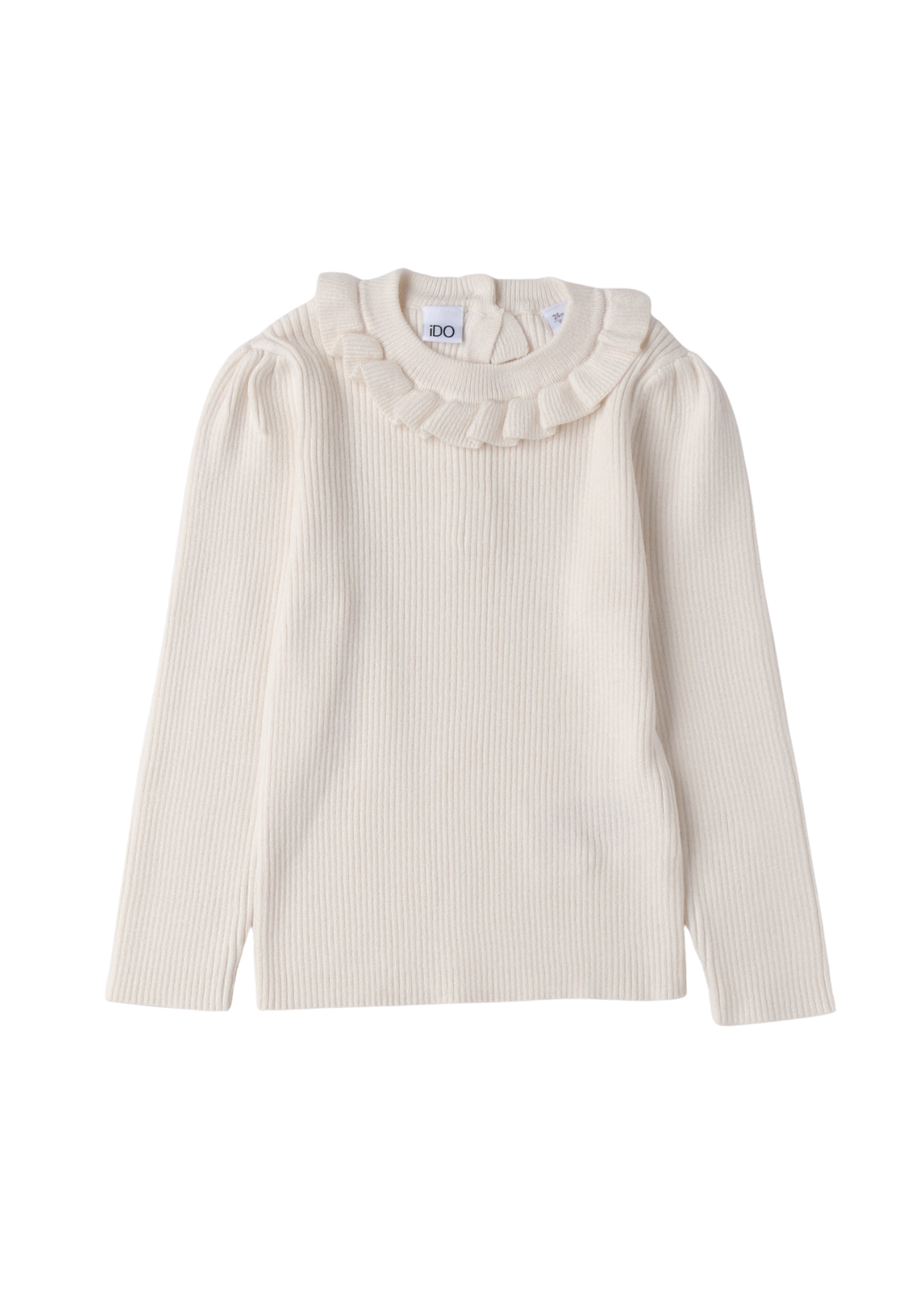 Pulover Crem cu Volan la Guler 4.F289/00 iDO